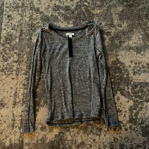 Women's grey pajama shirt